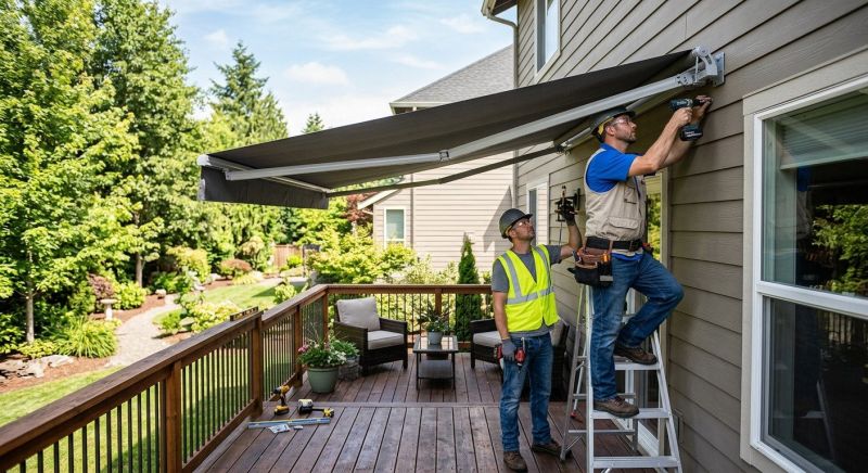Deck Awning Installation in Napa, CA
