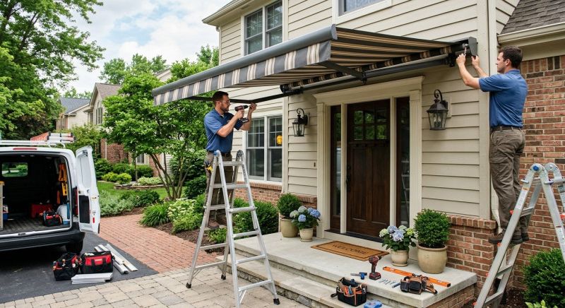 Entrance Awning Installation in Santa Rosa, CA