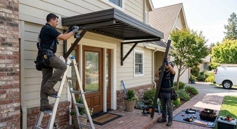 Metal Awning Installation in Napa, CA