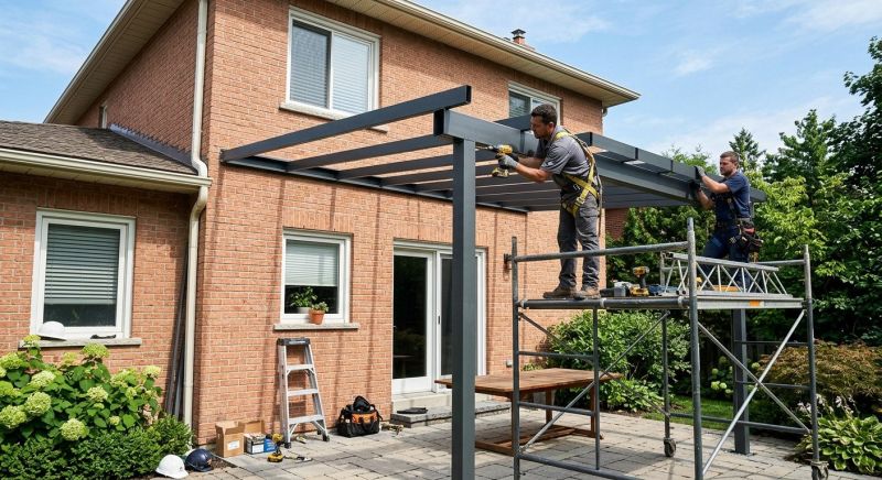 Metal Shade Installation in Marin County, CA