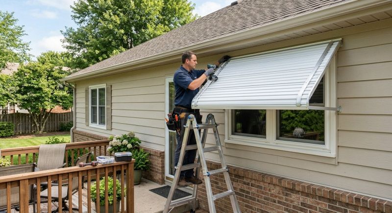 Aluminum Awning Installation in Fayetteville, NC