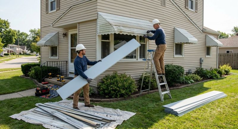 Aluminum Awning Installation in Fayetteville, NC