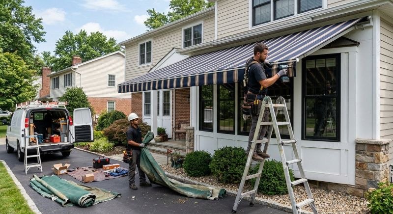 House Awning Installation in Sonoma County, CA