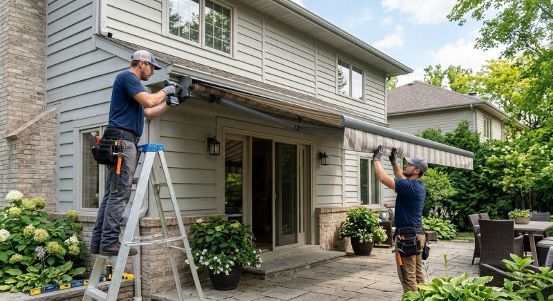 House Awning Installation in Marin County, CA