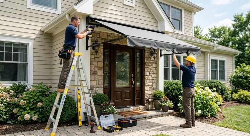 House Awning Installation in Marin County, CA