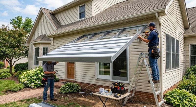 Metal Awning Installation in Napa, CA
