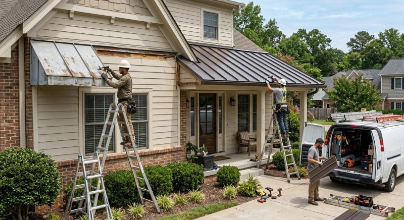 Metal Shade Installation in Sonoma County, CA