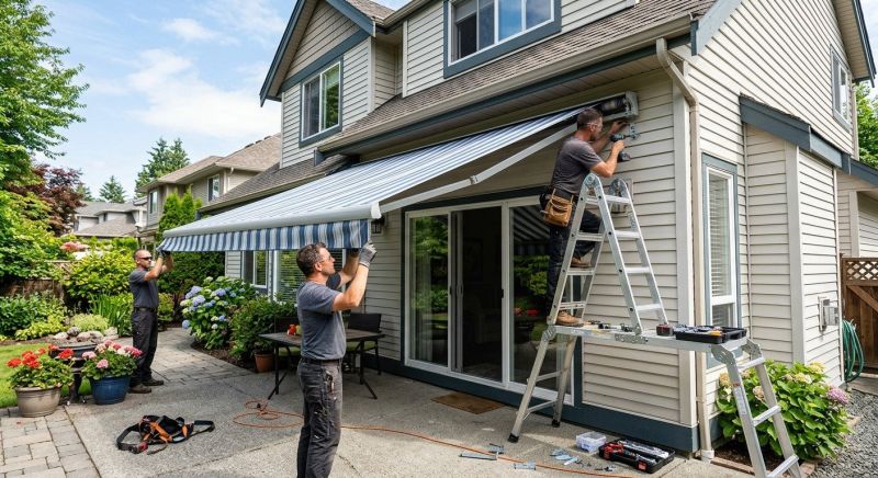 Motorized Awning Installation in Sonoma County, CA