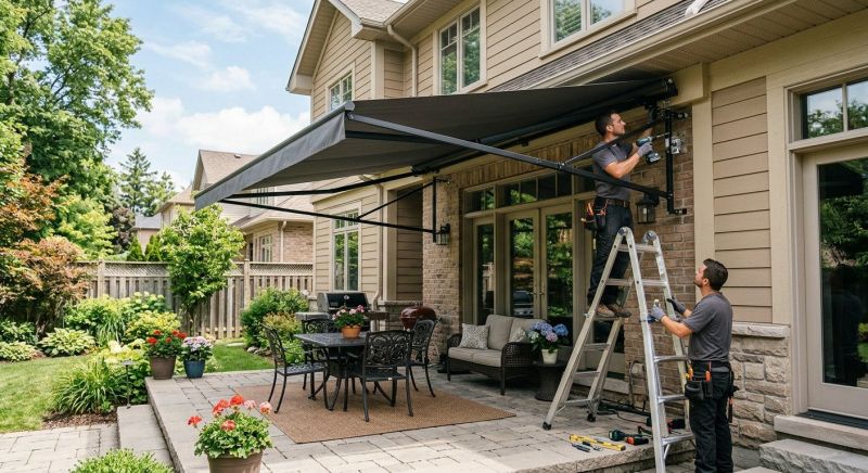 Porch Awning Installation in Napa, CA