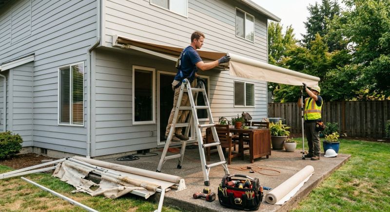 Retractable Awning Replacement in Marin County, CA
